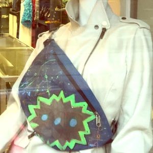 Graffiti POP denim fanny pack